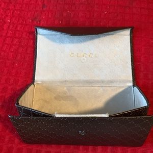Genuine Gucci Foldable Spectacle Glasses Eyeglasses CASE Trifold CASE ONLY